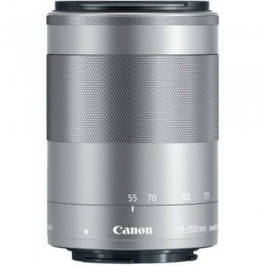 Canon EF-M 55-200mm f/4.5-6.3 IS STM Lens - Silver