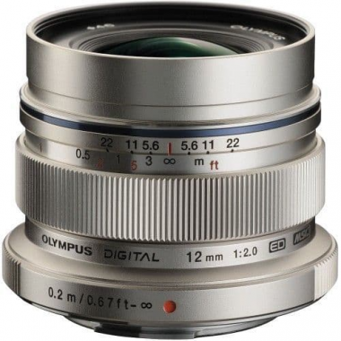 Olympus M.Zuiko Digital ED 12mm f2.0 Lens (Silver) Olympus M.Zuiko Digital ED 12mm f2.0 Lens (Silver)
